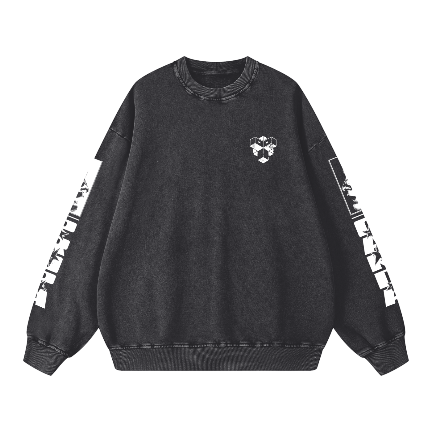 Snow Washed Oversized Sweatshirt