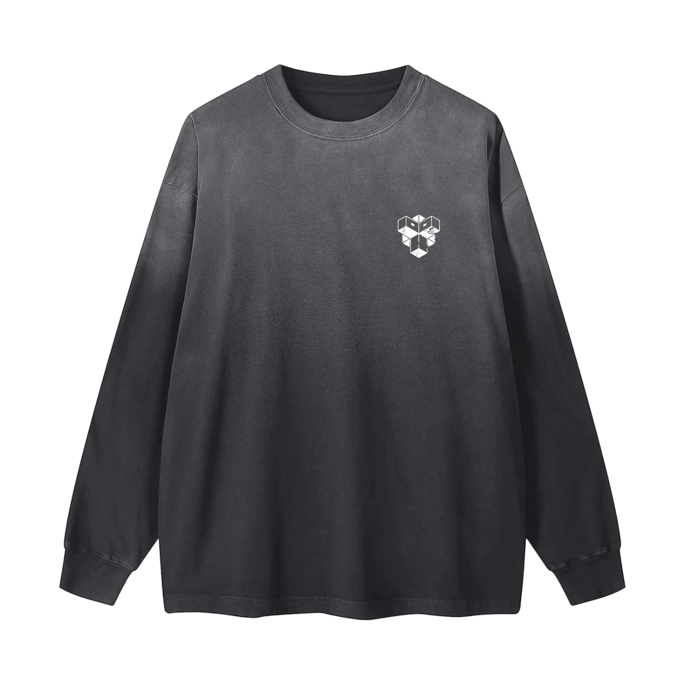 Gradient Washed Long Sleeve T-Shirt