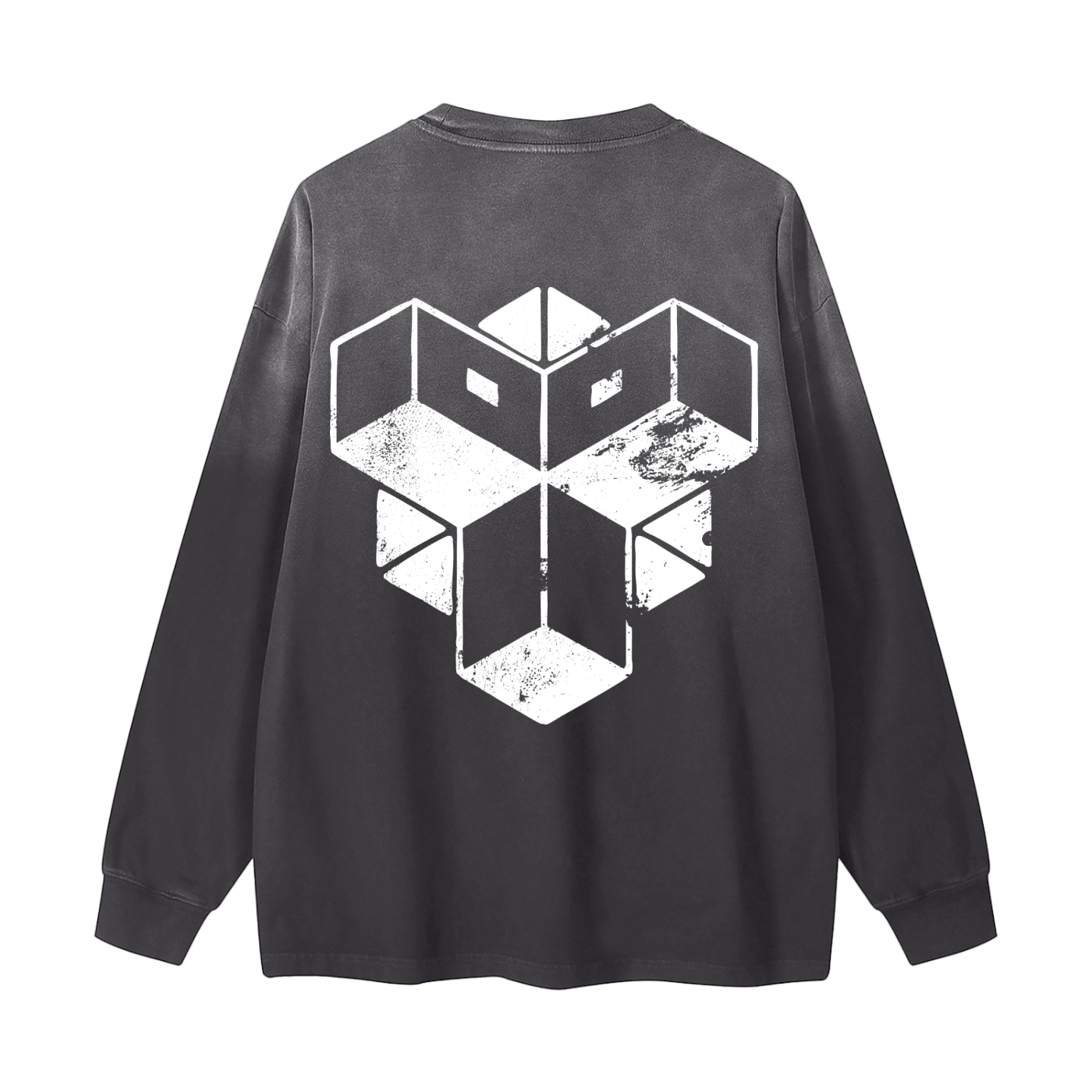 Gradient Washed Long Sleeve T-Shirt