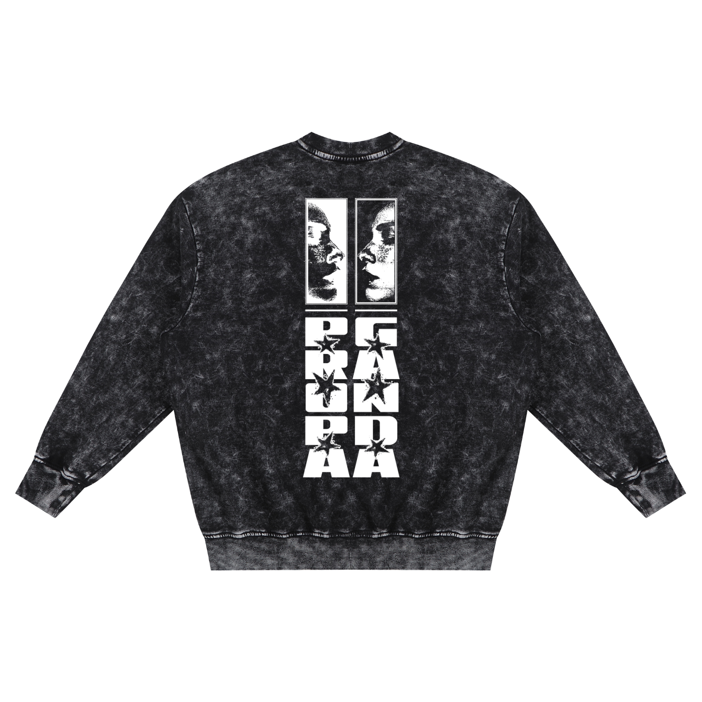Snow Washed Hand-Frayed Sweatshirt